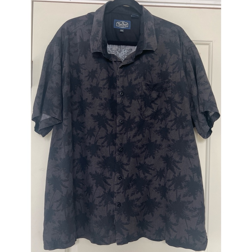 Nat Nast Black Casual Button Down Shirt